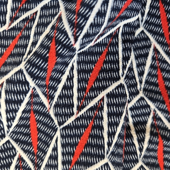 VILA JOY Navy, White and Red Patterned Women's Skirt. Size Small - Picture 6 of 9